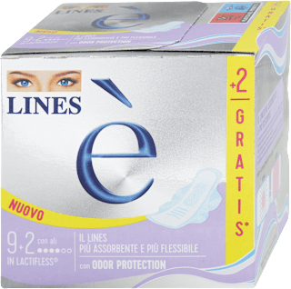 Assorbenti è in lactifless con ali LINES