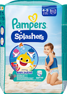 Jednokratne pelene za kupanje vel. 4-5 (9-15 kg Pampers