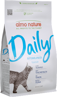 Cibo secco per gatti al gusto tonno almo nature