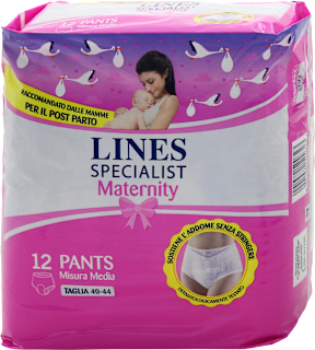 Pants assorbenti post parto taglia M (40-44) LINES