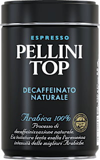 Caffè espresso decaffeinato 100% arabica tostato e macinato ESPRESSO PELLINI TOP DECAFFEINATO NATURALE