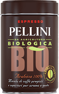 Caffè espresso bio 100% arabica tostato e macinato PELLINI