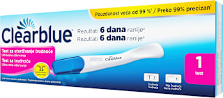 Rani test za utvrđivanje trudnoće – 6 dana ranije Clearblue