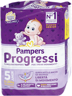 Pannolini Progressi taglia 5 junior (11-25 kg) Pampers