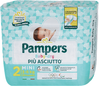 Pannolini Baby-dry taglia 2 mini (3-6 kg) Pampers