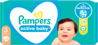 Scutece numărul 3, 6-10kg Pampers active baby
