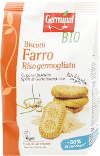 Biscotti bio di farro con riso germogliato Germinal BIO