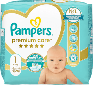 Pelenka újszülött, 1-es méret, 2-5 kg Pampers Premium Care