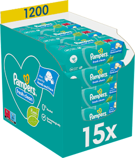 vlhčené ubrousky Fresh Clean 15x80 ks Pampers