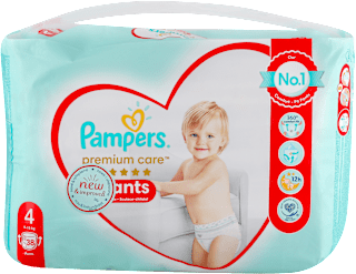 pants, pelene-gaćice vel. 4 ( 9-15 kg) Pampers premium care