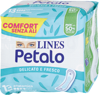 Assorbenti Petalo anatomici senza ali  LINES