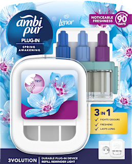 Elektryczny odświeżacz powietrza 3Volution z wkładem Spring Awakening (20 ml) Ambi Pur