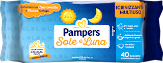 Salviette umidificate igienizzanti con camomilla Pampers