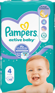 Plenice Ultra Protection, velikost 4 (9-14 kg) Pampers active baby