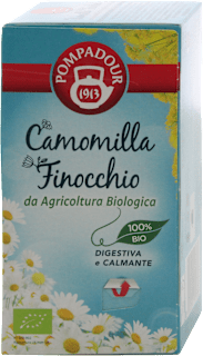 Infuso biologico di camomilla e finocchio POMPADOUR