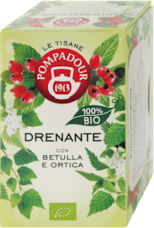 Tisana bio drenante con Betulla e ortica POMPADOUR