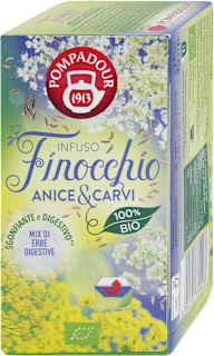 Tisana digestiva con finocchio, anice e carvi BIO POMPADOUR