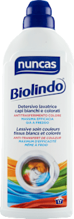 Detersivo lavatrice bianchi e colorati Biolindo nuncas