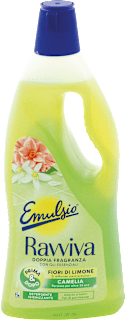 Detersivo per pavimenti Ravviva limone e camelia Emulsio