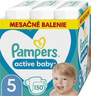 Plienky veľkosť 5 (11 - 16 kg) Monthly Box Pampers active baby
