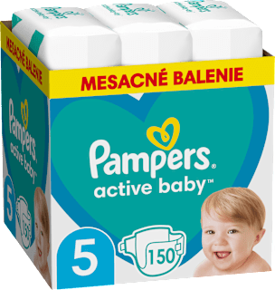 Plienky veľkosť 5 (11 - 16 kg) Monthly Box Pampers active baby