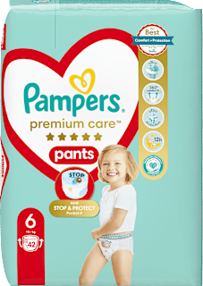jumbo pack pelene-gaćice vel. 6 (15+ kg) Pampers Premium Care