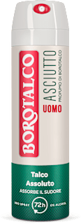 Deodorante spray Asciutto Talco Assoluto al profumo di borotalco BOROTALCO