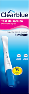 Test de sarcină cu detectare rapidă sub 1 minut Clearblue