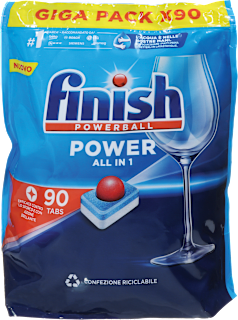 Kapsule za strojno pomivanje posode Powerball Power All in 1 Finish