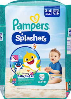 Plienky na plávanie Splashers veľ. 3-4 (6 - 11 kg) Pampers