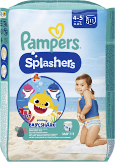 Pieluchomajtki do pływania Splashers 4 Pampers Splashers