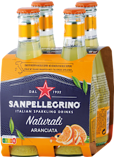 Nealkoholický sýtený nápoj Naturali Aranciata 4x200ml SANPELLEGRINO