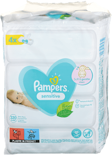 Vlhčené utierky Sensitive - 4 x 80 Pampers