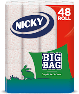 Big Bag toalettpapír, 48 tekercs, 2 rétegű  NICKY