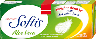 Taschentücher super-soft Aloe Vera (15x9 St) Softis