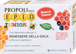 Pastile s propolisom z okusom maline, jagode in borovnice E.P.I.D.® Junior  SPECCHIASOL