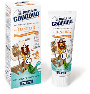 Dentifricio Junior Menta dolce +6anni Pasta del Capitano