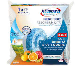 Tab ricarica agli agrumi per Aero 360° Assorbiumidità Ariasana