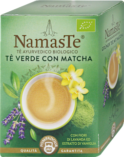 Tè ayurvedico biologico TÈ VERDE CON MATCHA Pompadour NamasTe