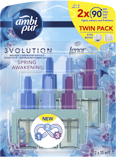 Elektryczny odświeżacz powietrza 3Volution Spring Awakening opakowanie uzupełniające (2x20 ml) Duo Ambi Pur