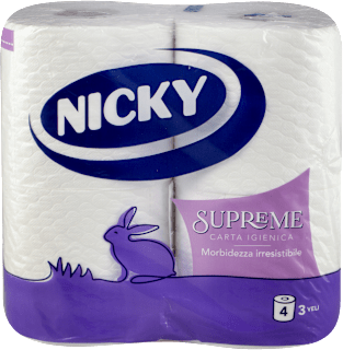 SUPREME toaletni papir, 3-slojni NICKY
