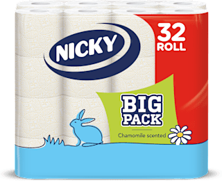 Big Pack toalettpapír, 32 tekercs, 3 rétegű NICKY