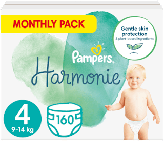 Plenice velikost 4 - mesečno pakiranje (9-14 kg) Pampers Harmonie