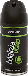 Deodorante Eau de Toilette Vetyver Malizia