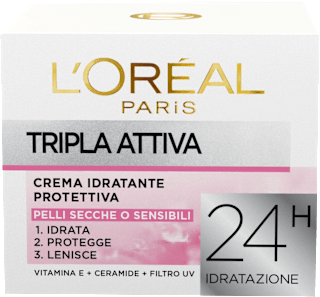 Crema idratante protettiva Tripla Attiva pelli secche o sensibili L'ORÉAL PARiS