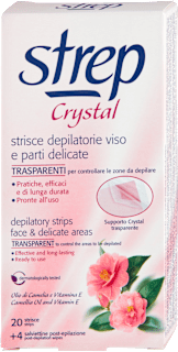 Crystal voskové pásky pro depilaci tváře a citlivých míst Strep
