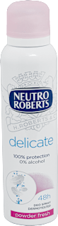 Dezodorans u spreju delicate - powder fresh NEUTRO ROBERTS