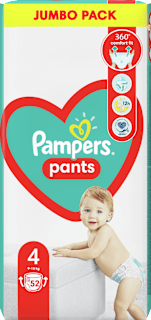 Pelene-gaćice jumbo pack vel. 4 (9 – 15 kg) Pampers active baby