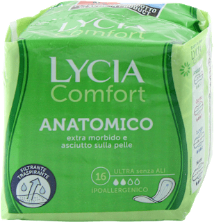 Assorbenti Comfort anatomici ultra senza ali LYCIA