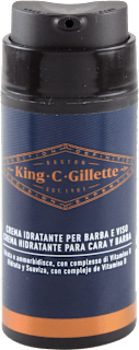 Crema idratante per barba e viso King. C. Gillette